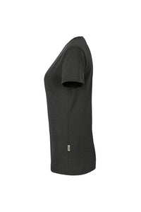 HAKRO Damen V-Shirt MIKRALINAR® 181 karbongrau