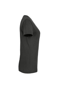 HAKRO Damen V-Shirt MIKRALINAR® 181 karbongrau