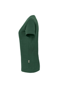 HAKRO Damen V-Shirt MIKRALINAR® 181 tanne