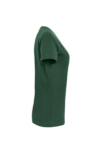HAKRO Damen V-Shirt MIKRALINAR® 181 tanne