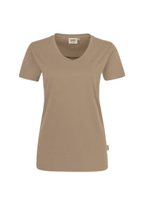 HAKRO Damen V-Shirt MIKRALINAR® 181 khaki