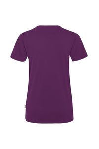 HAKRO Damen V-Shirt MIKRALINAR® 181 aubergine