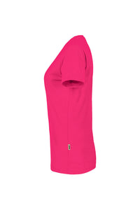 HAKRO Damen V-Shirt MIKRALINAR® 181 magenta