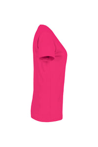 HAKRO Damen V-Shirt MIKRALINAR® 181 magenta