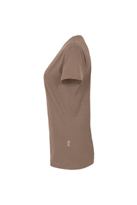 HAKRO Damen V-Shirt MIKRALINAR® 181 nougat