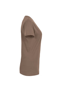 HAKRO Damen V-Shirt MIKRALINAR® 181 nougat