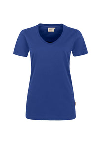 HAKRO Damen V-Shirt MIKRALINAR® 181 ultramarinblau