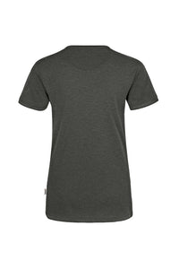 HAKRO Damen V-Shirt MIKRALINAR® 181 anthrazit meliert