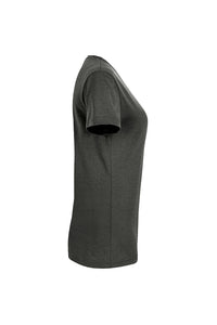 HAKRO Damen V-Shirt MIKRALINAR® 181 anthrazit meliert