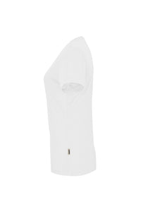 HAKRO Damen V-Shirt COOLMAX® ECO 187 weiß