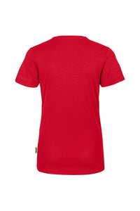 HAKRO Damen V-Shirt COOLMAX® ECO 187 rot