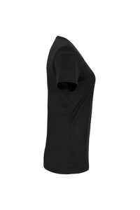 HAKRO Damen V-Shirt COOLMAX® ECO 187 schwarz