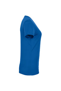 HAKRO Damen V-Shirt COOLMAX® ECO 187 royalblau
