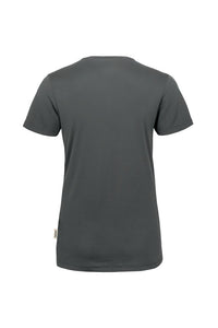 HAKRO Damen V-Shirt COOLMAX® ECO 187 anthrazit