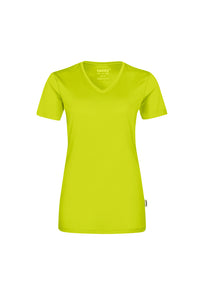 HAKRO Damen V-Shirt COOLMAX® ECO 187 kiwi