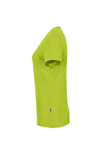 HAKRO Damen V-Shirt COOLMAX® ECO 187 kiwi