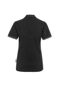 HAKRO Damen Poloshirt Casual 203 schwarz/silber