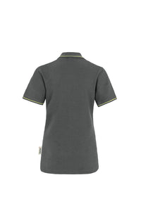 HAKRO Damen Poloshirt Casual 203 anthrazit/kiwi