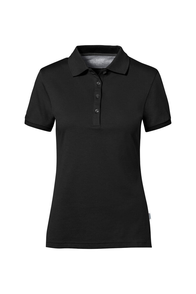 HAKRO COTTON TEC® Damen Poloshirt 214 schwarz