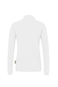 HAKRO Damen Longsleeve-Poloshirt MIKRALINAR® 215 weiß