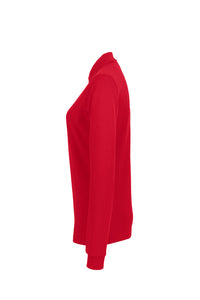 HAKRO Damen Longsleeve-Poloshirt MIKRALINAR® 215 rot