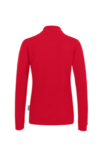 HAKRO Damen Longsleeve-Poloshirt MIKRALINAR® 215 rot