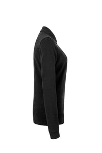 HAKRO Damen Longsleeve-Poloshirt MIKRALINAR® 215 schwarz