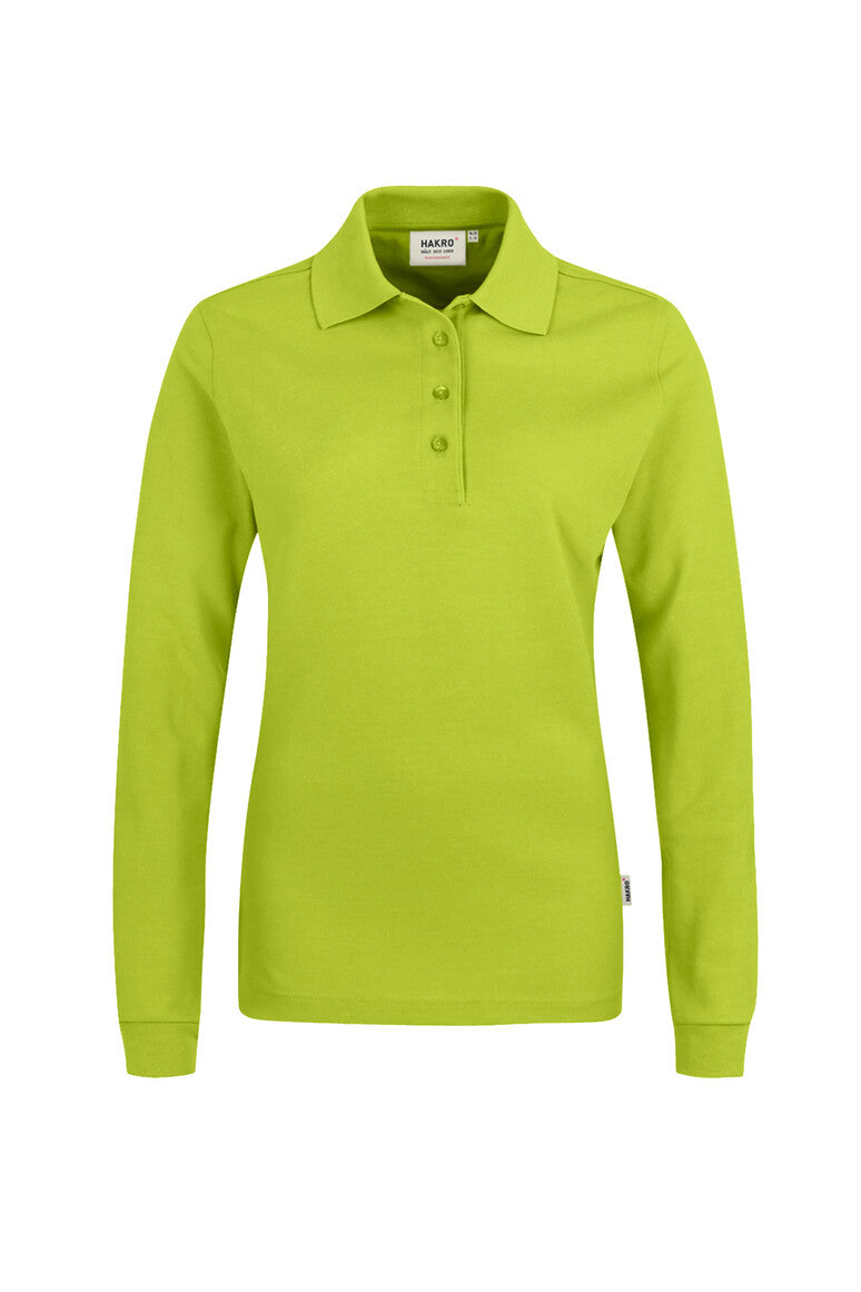 HAKRO Damen Longsleeve-Poloshirt MIKRALINAR® 215 kiwi