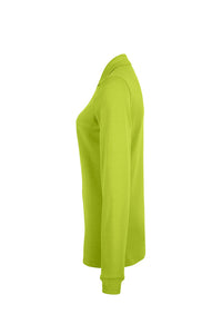 HAKRO Damen Longsleeve-Poloshirt MIKRALINAR® 215 kiwi
