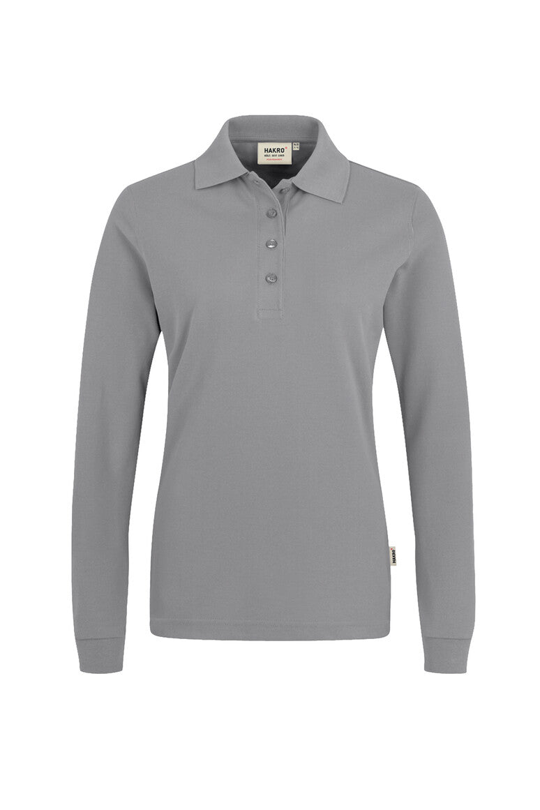 HAKRO Damen Longsleeve-Poloshirt MIKRALINAR® 215 titan
