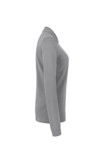 HAKRO Damen Longsleeve-Poloshirt MIKRALINAR® 215 titan