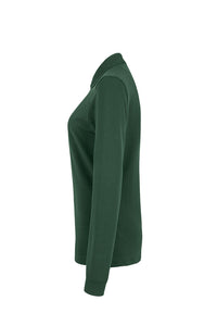 HAKRO Damen Longsleeve-Poloshirt MIKRALINAR® 215 tanne