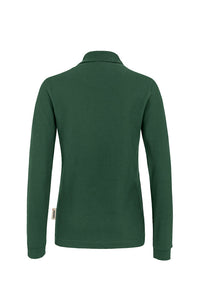 HAKRO Damen Longsleeve-Poloshirt MIKRALINAR® 215 tanne