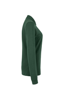 HAKRO Damen Longsleeve-Poloshirt MIKRALINAR® 215 tanne