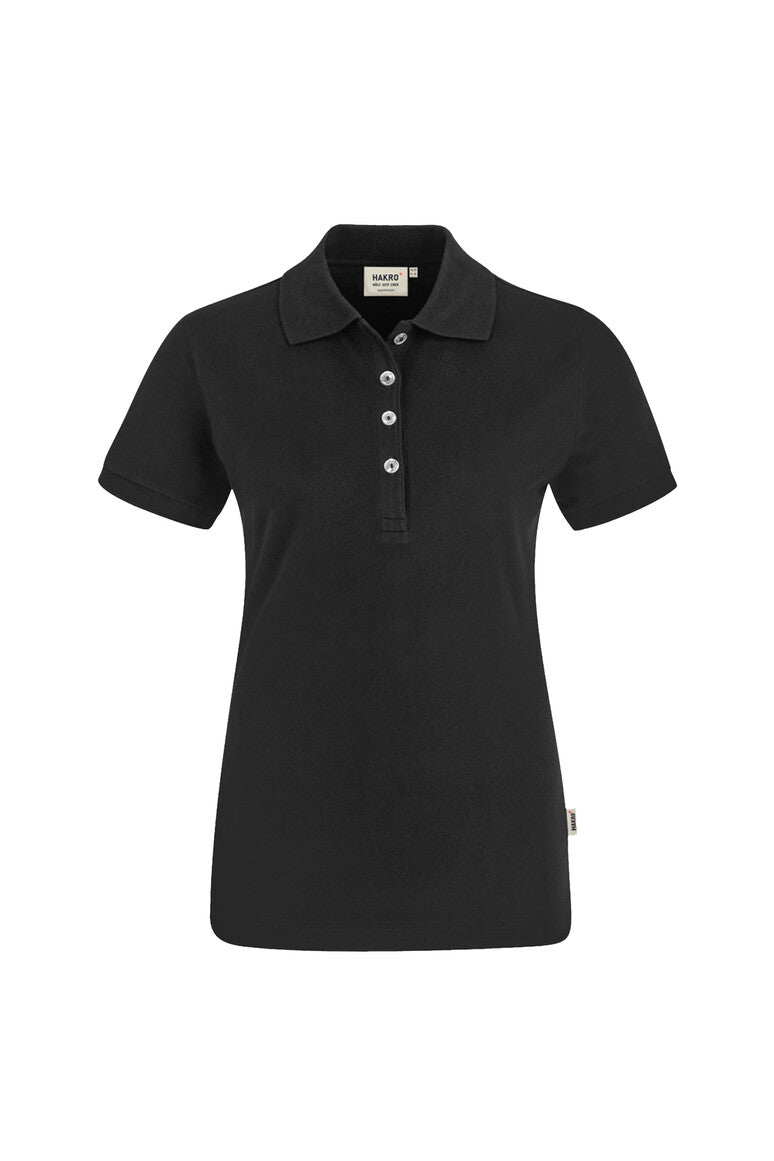 HAKRO Damen Poloshirt Stretch 222 schwarz