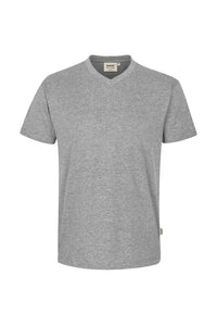 HAKRO V-Shirt Classic 226 grau meliert