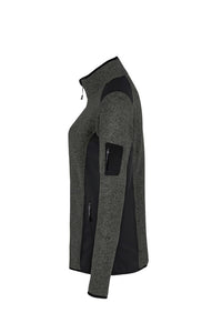 HAKRO Damen Strickfleecejacke 236 anthrazit meliert