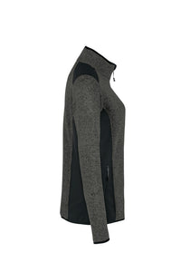 HAKRO Damen Strickfleecejacke 236 anthrazit meliert