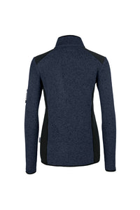 HAKRO Damen Strickfleecejacke 236 marine meliert
