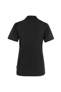 HAKRO Damen Poloshirt Contrast MIKRALINAR® 239 schwarz/anthrazit