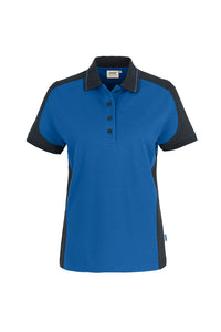 HAKRO Damen Poloshirt Contrast MIKRALINAR® 239 royalblau/anthrazit
