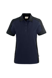 HAKRO Damen Poloshirt Contrast MIKRALINAR® 239 tinte/anthrazit
