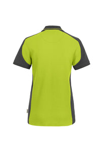 HAKRO Damen Poloshirt Contrast MIKRALINAR® 239 kiwi/anthrazit