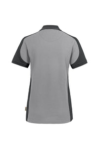 HAKRO Damen Poloshirt Contrast MIKRALINAR® 239 titan/anthrazit