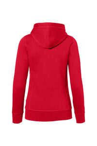 HAKRO Damen Kapuzenjacke Bonded ECO 255 rot/silber