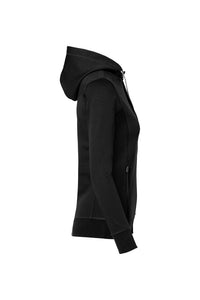 HAKRO Damen Kapuzenjacke Bonded ECO 255 schwarz/silber