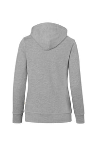HAKRO Damen Kapuzenjacke Bonded ECO 255 grau meliert/tinte