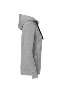 HAKRO Damen Kapuzenjacke Bonded ECO 255 grau meliert/tinte