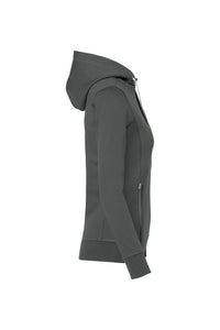 HAKRO Damen Kapuzenjacke Bonded ECO 255 anthrazit/silber