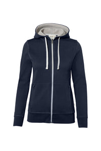 HAKRO Damen Kapuzenjacke Bonded ECO 255 tinte/silber